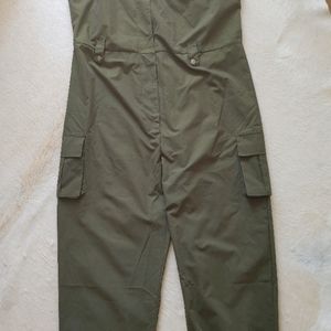 Olive Green Overalls